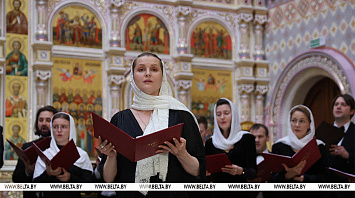 Moscow Synodal Choir performs in Minsk
